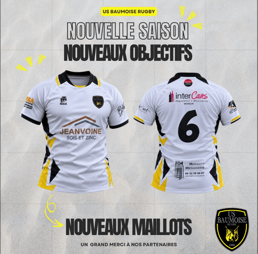 NOUVELLE SAISON, NOUVEAUX MAILLOTS !
